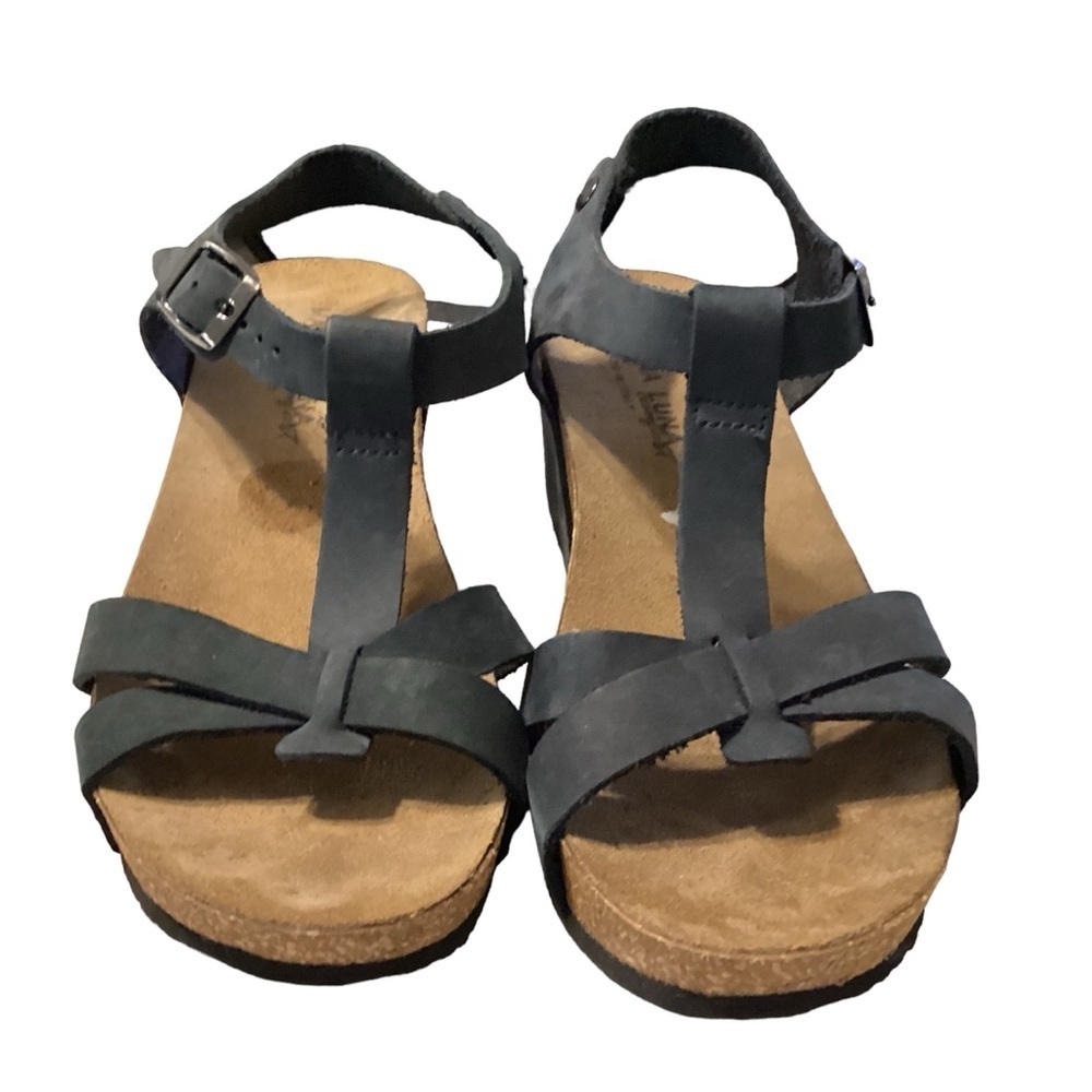 Marina Luna leather‎ wedge heel size 8.5